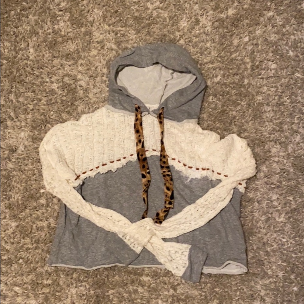 Lace sweatshirt